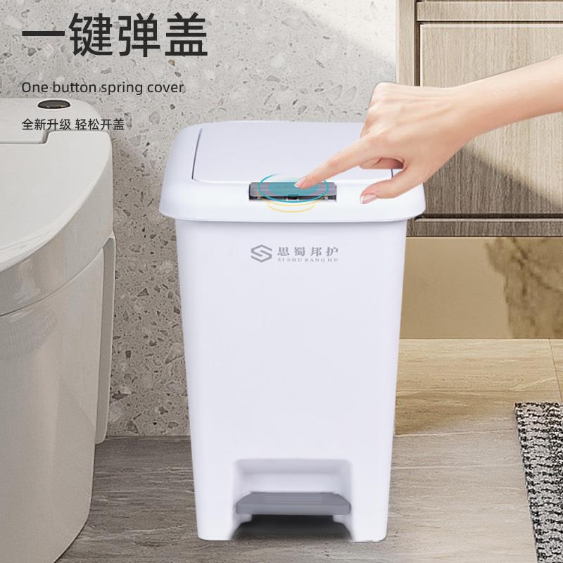 垃圾桶家用卫生间厕所厨房量客厅大容轻奢脚踩式手按带盖2025新款