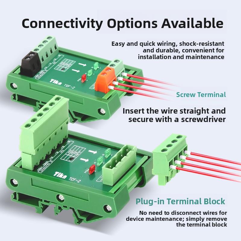 Ttl差分转换电极单端编码器伺服脉冲信号5V到24Vnpn到Pnp信号模块