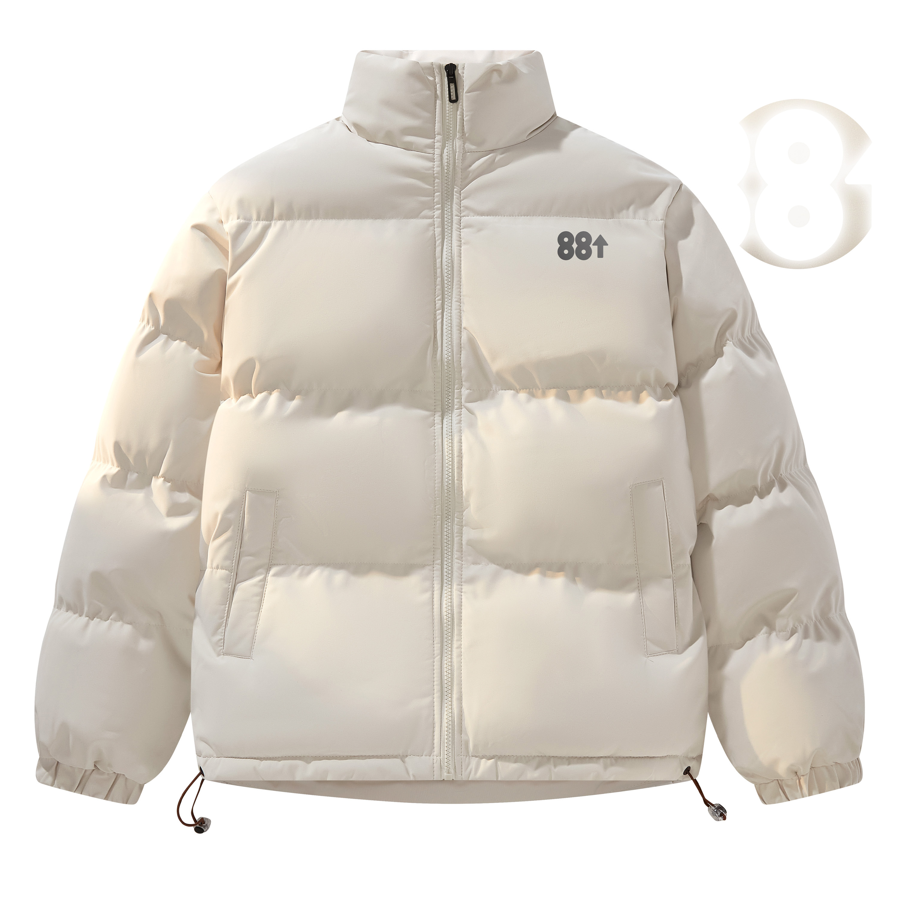 88rising简约面包服宽松立领棉服