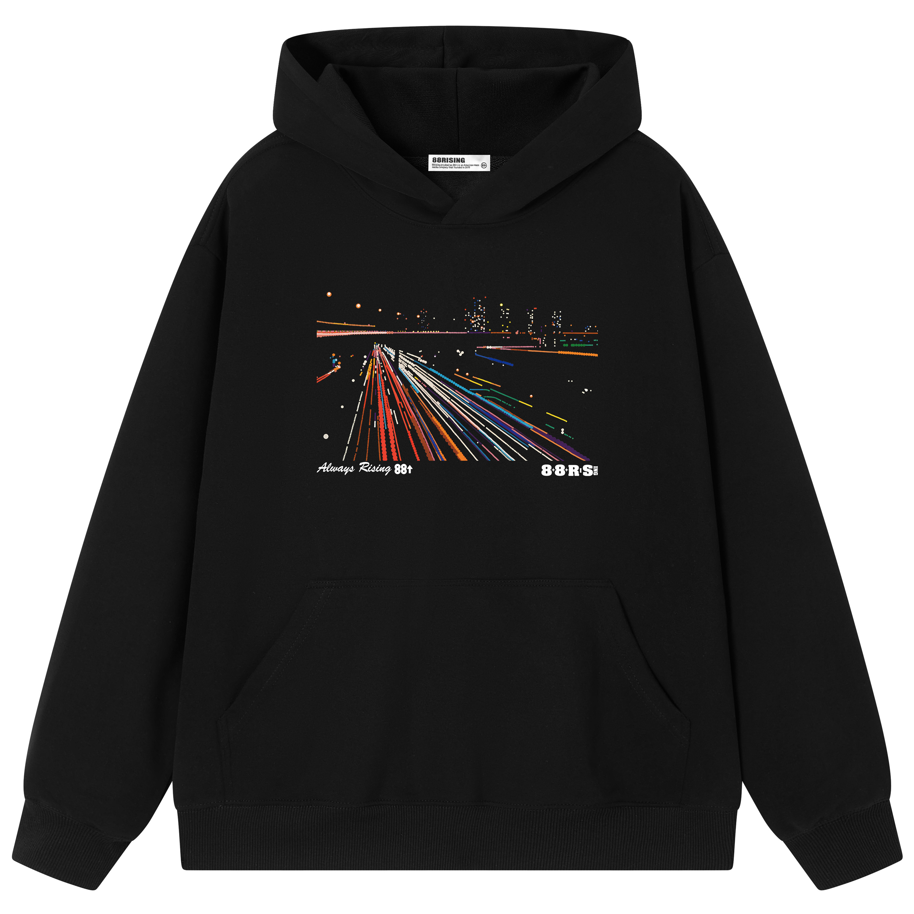 88rising图案复古休闲连帽卫衣