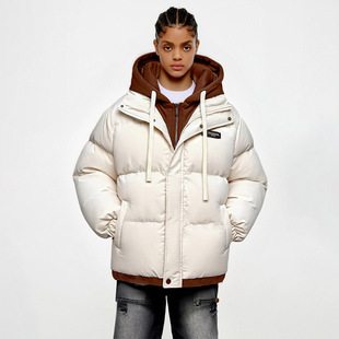 88rising简约加厚棉袄外套冬季休闲百搭假两件抗寒保暖棉服男女款