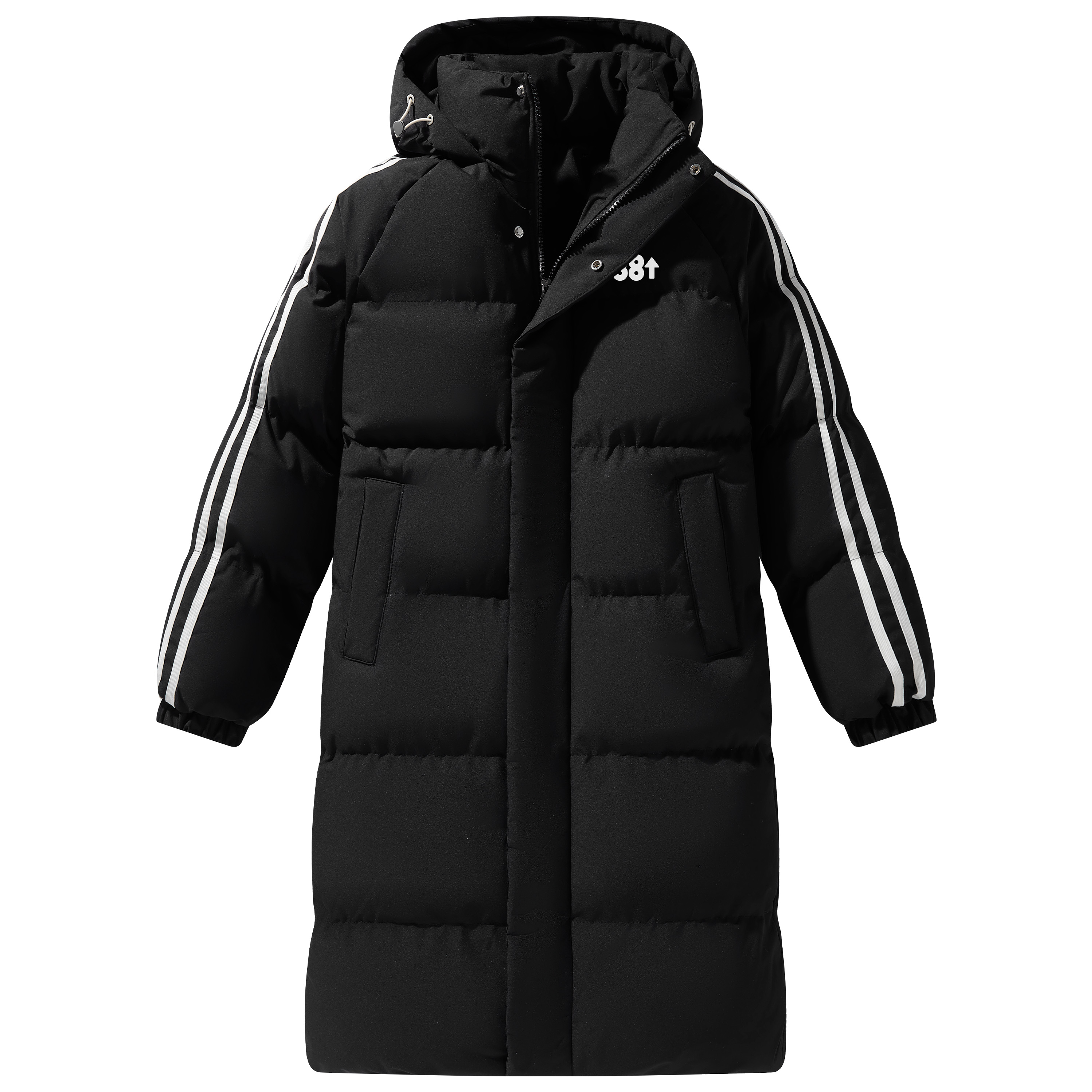 美式复古高街印花棉服