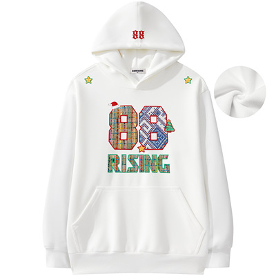 88rising加绒加厚保暖连帽卫衣
