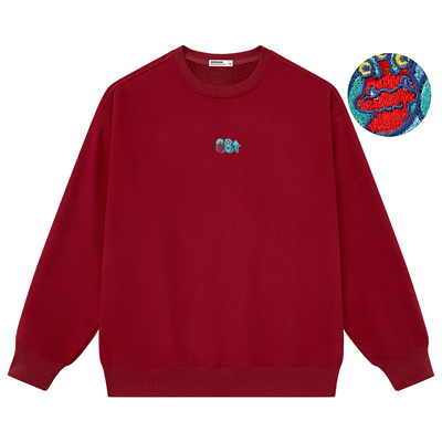 88rising加绒保暖刺绣卫衣