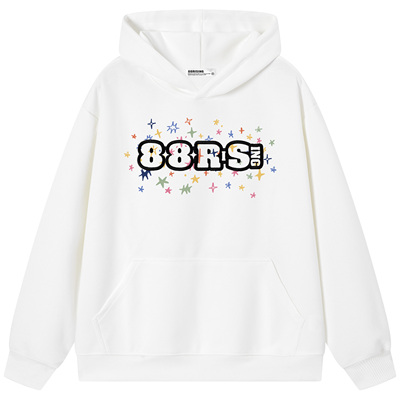 88rising刺绣宽松情侣连帽卫衣