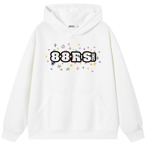 88rising刺绣宽松情侣连帽卫衣