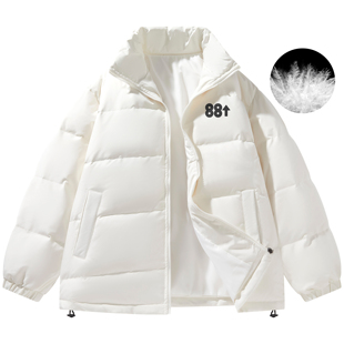 八八上升88rising趣味涂鸦休闲面包外套防风立领保暖羽绒服男女款