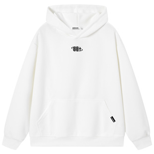 88rising数字LOGO印花外套美式复古休闲套头情侣连帽卫衣男女同款
