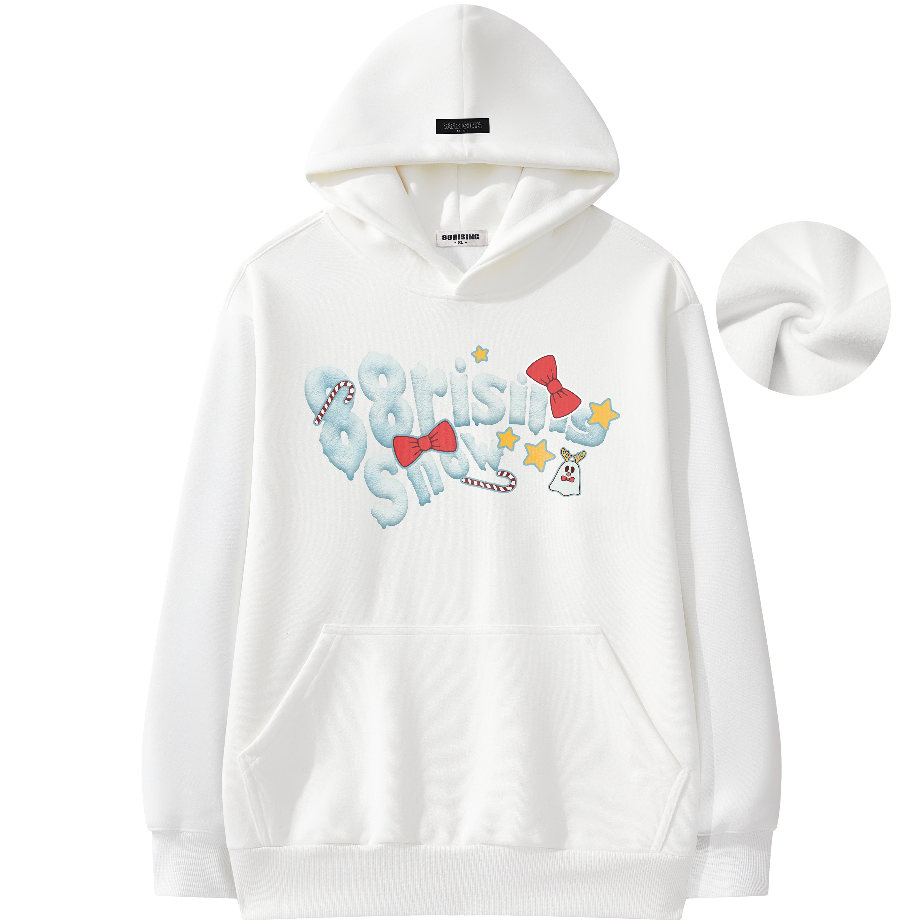 88rising休闲加绒加厚连帽卫衣