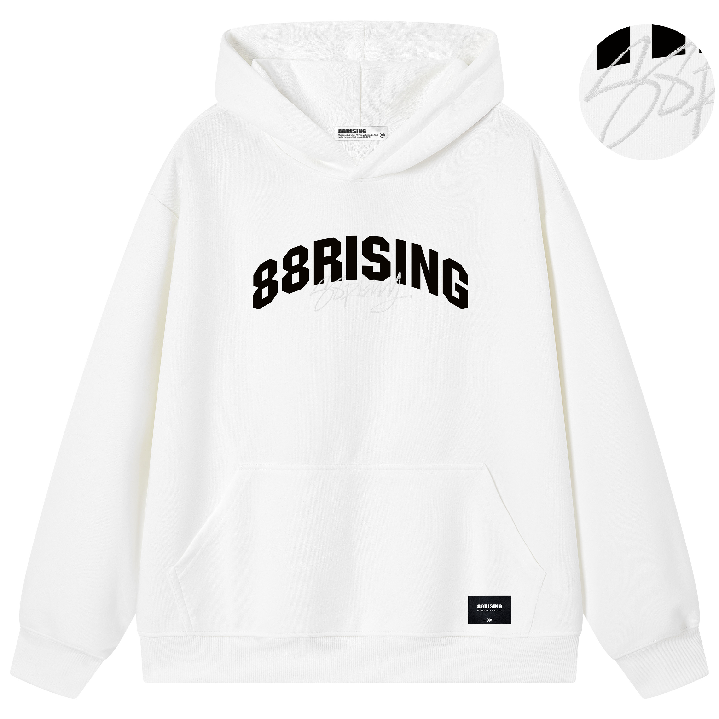 88rising刺绣篮球运动连帽卫衣