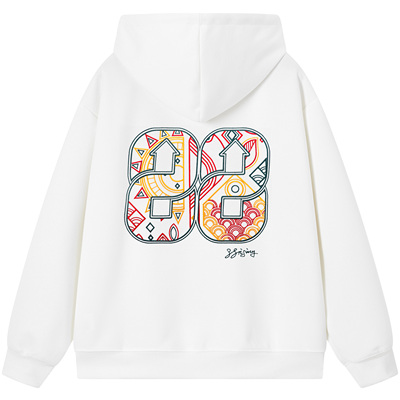 88rising刺绣宽松休闲连帽卫衣男