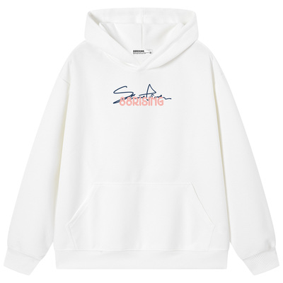 88rising百搭重磅落肩连帽卫衣男