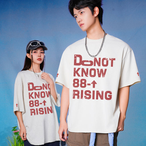 88rising印花休闲宽松纯棉短袖男