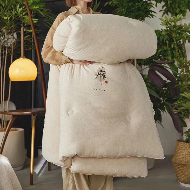 天然健康麻植李官奇大豆纤维被加厚保暖冬被春秋被空调被四季通用
