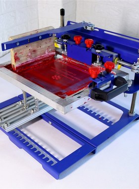 烟台天久曲面丝印机丝印台丝网印刷机手动印花机厂家印花006591