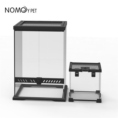 诺摩爬宠热带生态雨林缸爬宠乌龟蜥蜴角蛙睫角水龟缸灯两栖水陆缸