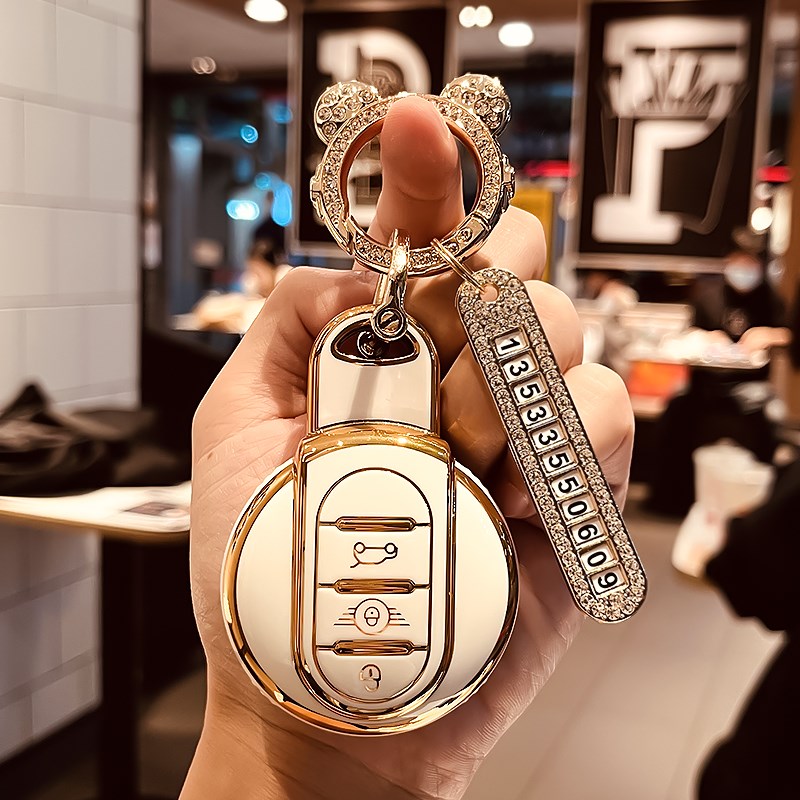 宝马mini钥匙套女迷你cooper壳countryman扣f54f55f56F60车钥匙壳