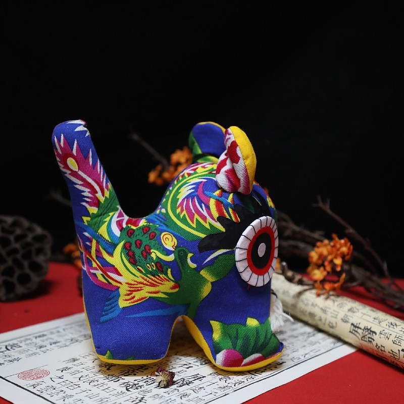 纯手工布老虎中国风民间工艺品中国特色礼品送老外满月百岁礼物