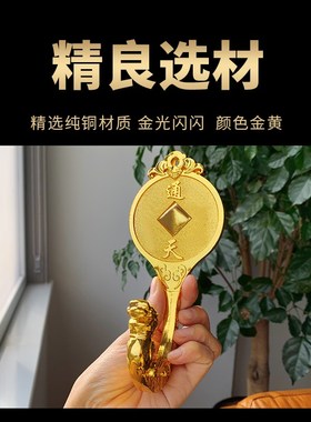 2024龙年铜钩钱摆件龙形钱钩子挂钩家居办公室前台收银装饰品