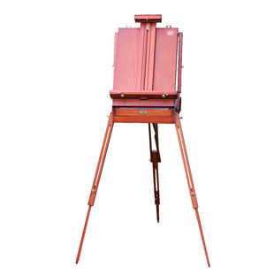 双丰油画箱子便携油画箱户外写生折叠铝合金脚架榉木三脚落地画架