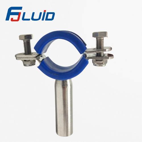 厂家304不锈钢管支架316带底盘卫生级管夹管卡支持