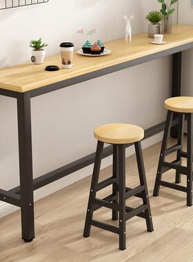 靠墙吧台桌家用26513厅脚桌简约客酒吧阳台餐桌奶茶高店椅桌组合