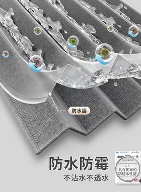 浴室打高档折叠浴帘卫挡生间免孔干湿分离隔断洗澡XYXL-折防水防