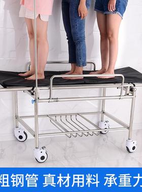 医不锈担架车病人急救车YZY-031抢救床救担钢护架床四小轮推车转