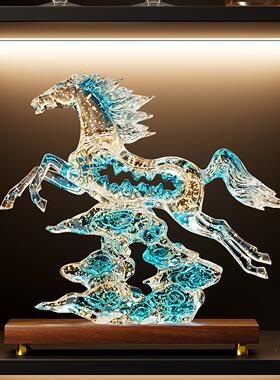 柜酒装品摆件海洋高级感家居客厅轻JMY047高档电视蓝饰办奢公室