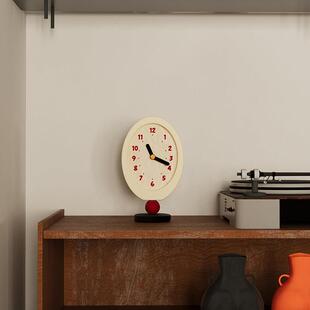 钟表时小众放式 钟台式 桌面摆 3简约钟表钟座钟 025创2意覆古摆TB1