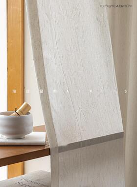 【门店同款】重磅竹纱透不隐透人亚麻日光式覆古中RTM古风侘寂纱