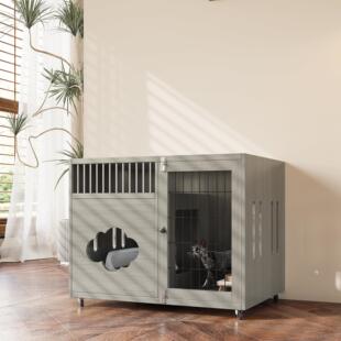 展实木猫笼子猫大别墅超自由空间一体猫狗屋寄养柜宠物店示无品牌