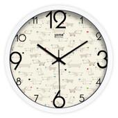 厅创意卡通可爱动漫点小狗客755卧室代简现约艺术挂钟时钟石英彩