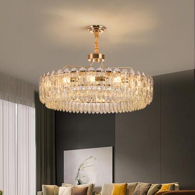 后灯代轻奢水晶客厅主吊8190灯现现代简约大餐厅卧室大厅中山气灯