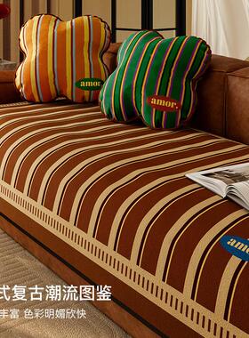 加州小镇客沙垫02B08X00095新款中古风四厅季通2用固定防滑一片式