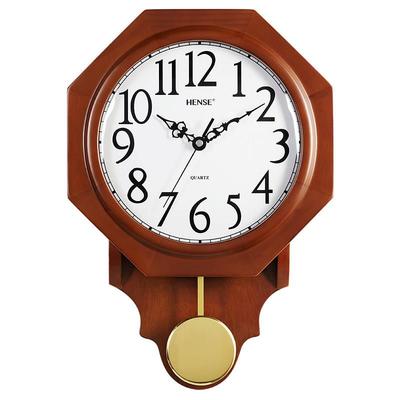 汉钟表八角挂钟创意H中式HP17家用静音时钟客厅摆1钟老时式简约挂