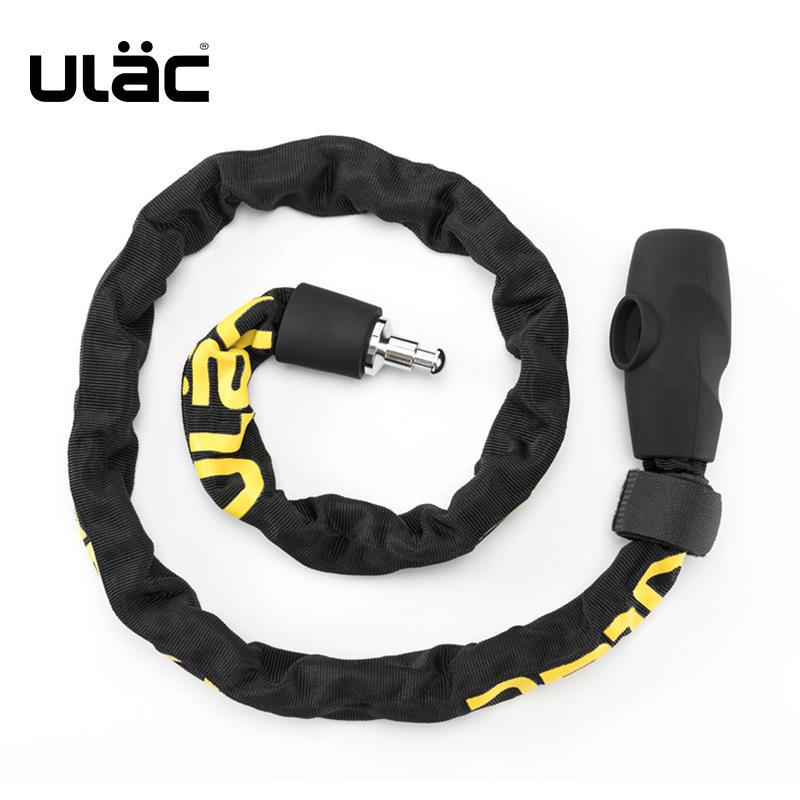 ULAC优力自行车锁加粗链条锁电动车锁摩托车锁防盗山地公路车锁门