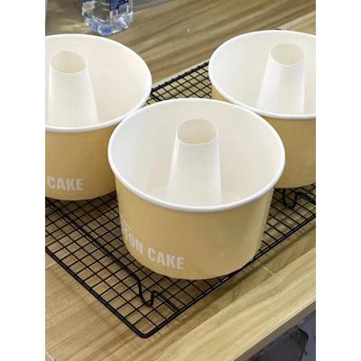 一次性6寸戚风蛋糕火锅杯六寸中空纸模烟囱纸杯烘焙专用食品模具