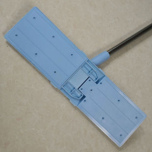 明朗星 40cm易洁宝平板折叠套布拖把超细纤维不锈钢杆干湿用尘推