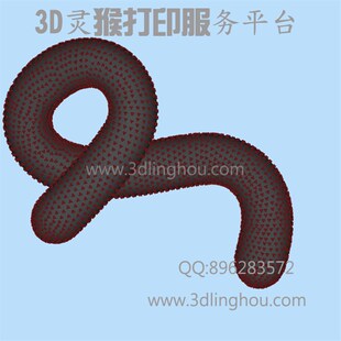 全彩3D打印定制埃博拉病毒模型