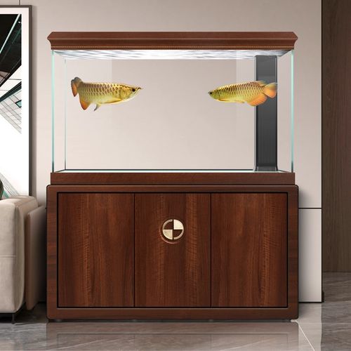 迪顺鱼缸客厅大型家用落地底滤生态缸超白玻璃新款ds金鱼缸水族箱