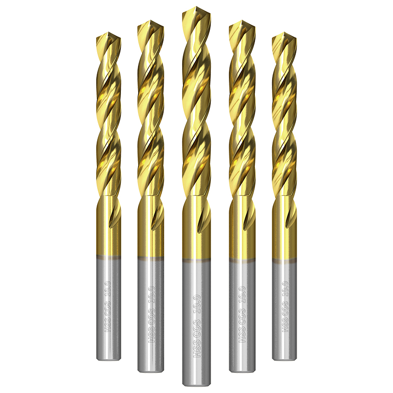 高钴麻花钻头工业级镀钛不锈钢专用直柄含钴铁合金模具钢超硬打孔