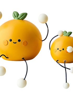 可爱吊脚娃娃小摆件家居饰品桌面入户玄关客厅电视柜洞洞板儿童房