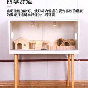 芦丁鸡饲养箱保温全套推拉玻璃门造景笼三层单层双层鹌鹑大号别墅