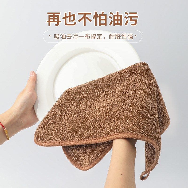 擦地抹布无水印木地板拖布替换布家用吸水拖把布毛巾加厚平板拖布