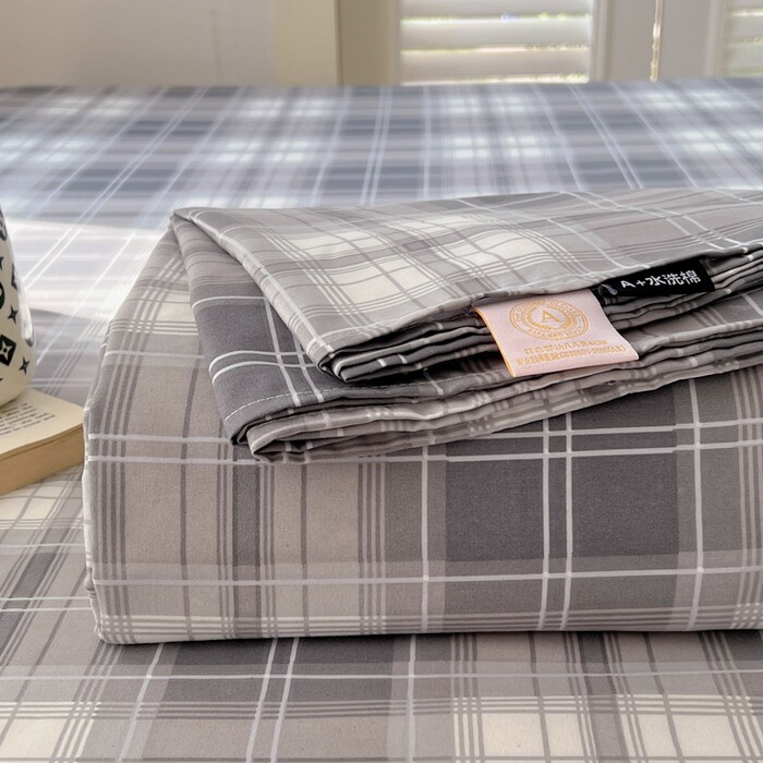 A类母婴级水洗棉床单三件套床上用品学生宿舍家居卧室被单床品格