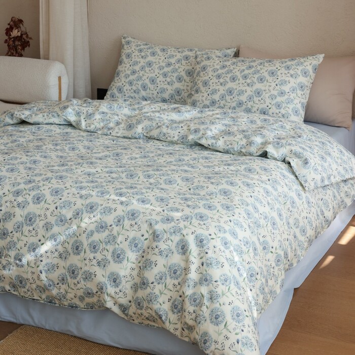 全棉纯棉印花四件套复古碎花床单被套柔软花卉床品套件单双人斜纹