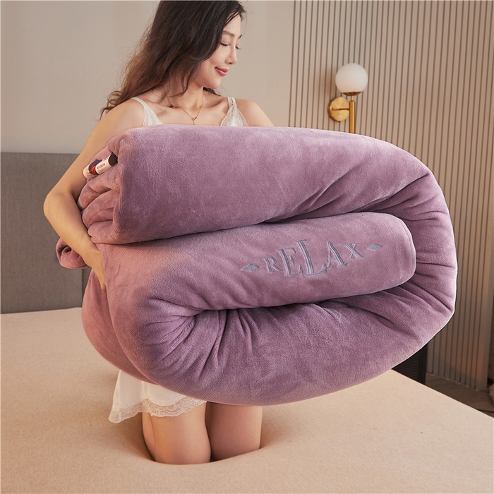 【触之即暖】牛奶绒冬被芯