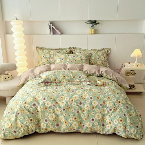 全棉印花小雏菊田园风四件套