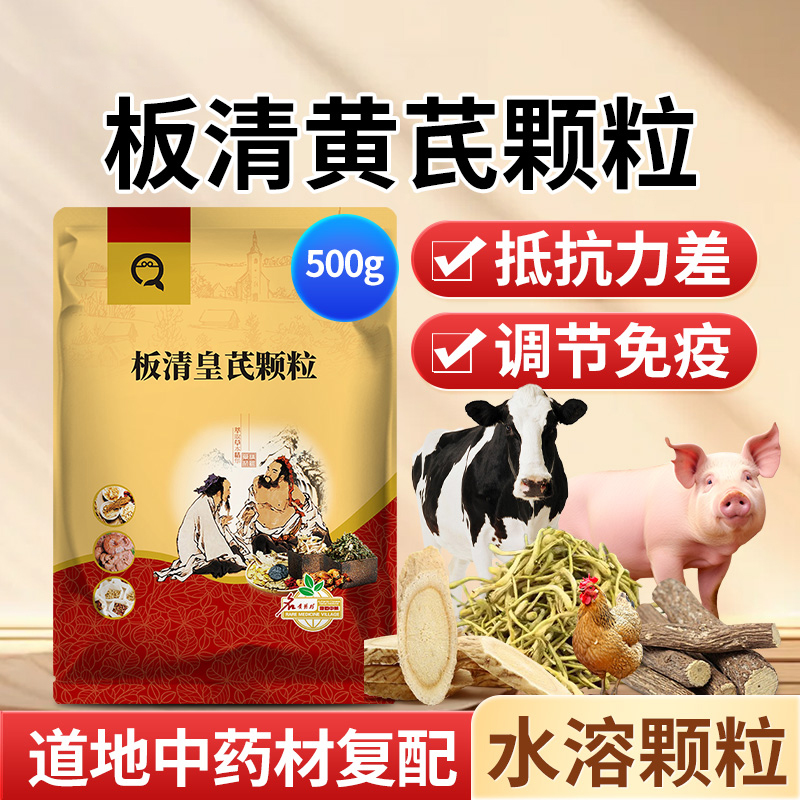 兽用板清黄芪颗粒咳嗽气喘呼噜